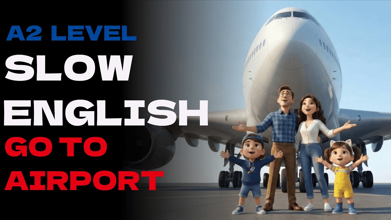 Go to airport | English Listening Practice.(A2 Level) #dailyenglish #familytime #learnenglish