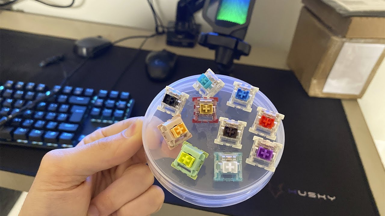 Barulho de cada Switch Outemu - Silenciosos e barulhentos