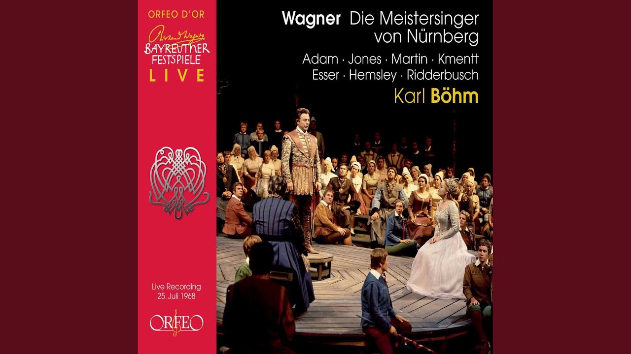 Die Meistersinger von N&uuml;rnberg, Act I: Act I Scene 3: Was euch zum Liede Richt' und Schnur...
