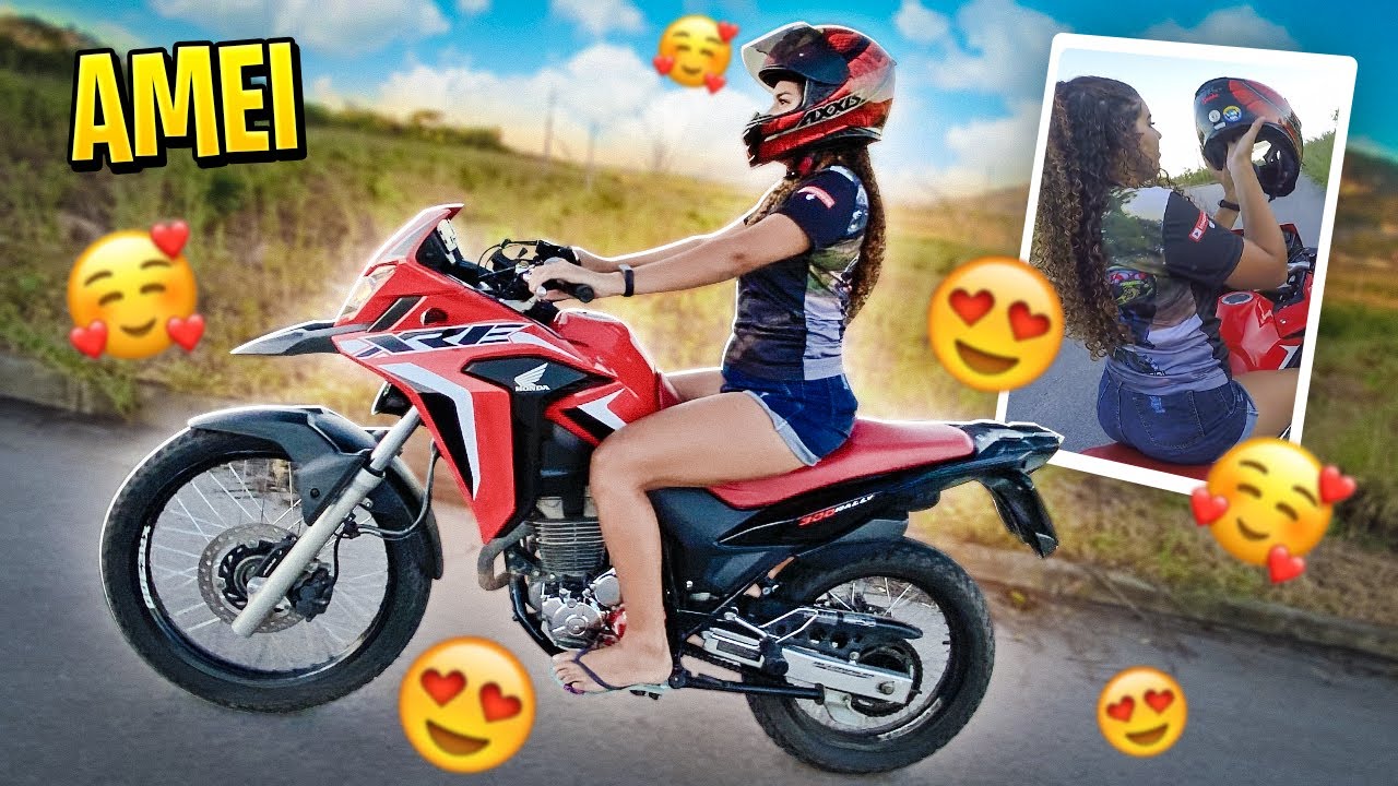 ELA PEDIU PRA ACELERAR MINHA NOVA XRE 300