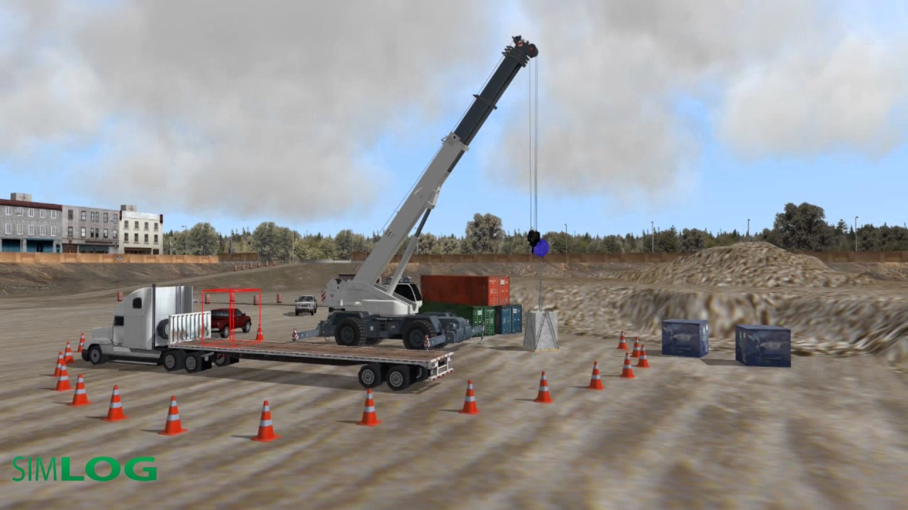 Planification, déplacement et positionnement - Grue mobile (édition avancée)  - Simlog
