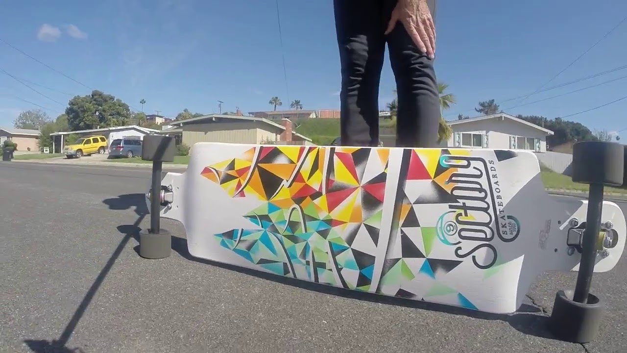Excellent Freeride Drop thru Longboard also Long Distance Pushing performance