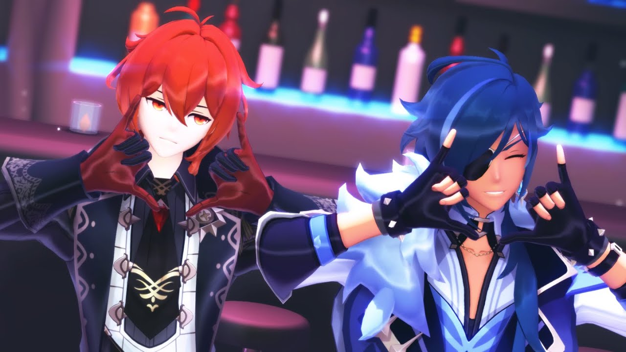 【原神 / Genshin Impact MMD】p.h.【ディルック + ガイア |Diluc,Kaeya】