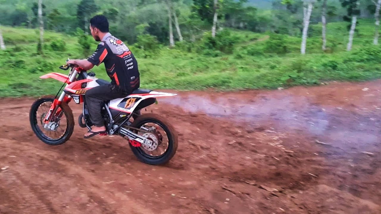 TEST RIDE KTM 85 MESIN SATRIA 2T