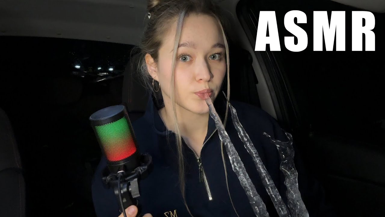 АСМР грызу сосульки 🧊 