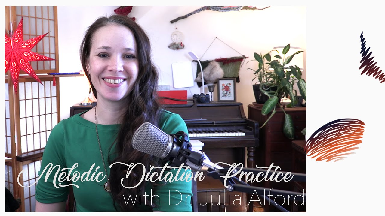 Two-Voice Melodic Dictation Practice with Secondary Dominant Motion