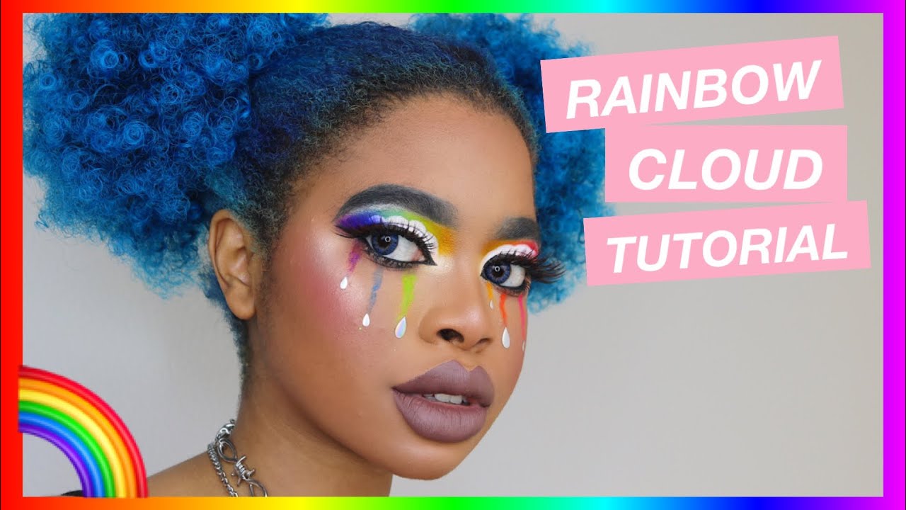 Rainbow Cloud Makeup Tutorial 🌈☁️💦