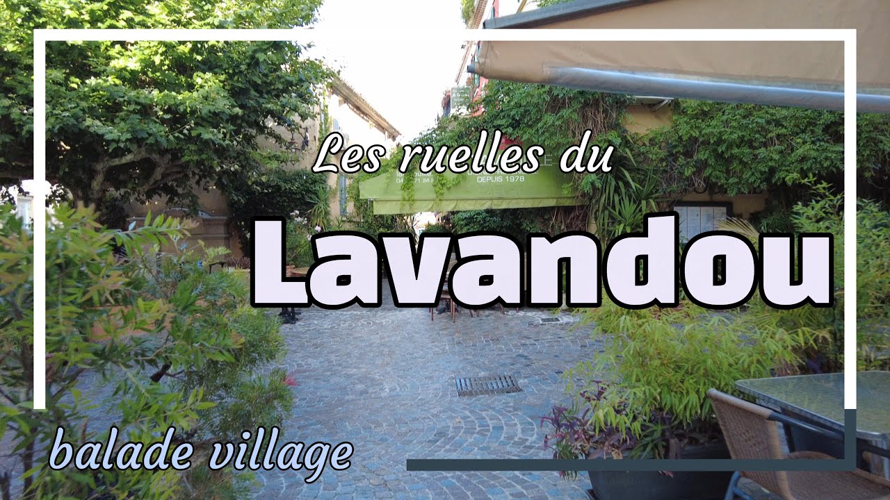 Balade dans les ruelles du Lavandou (France) 4K