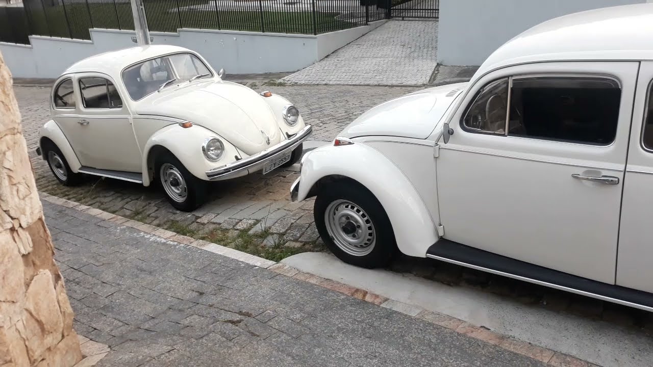 fusca 1600S Bizorr&atilde;o 1975 e Fusca 1300L &Uacute;nico dono monocrom&aacute;tico marrom