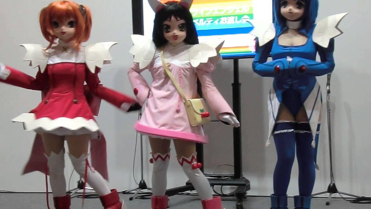 着ぐるみツインエンジェルさんたちの様子①