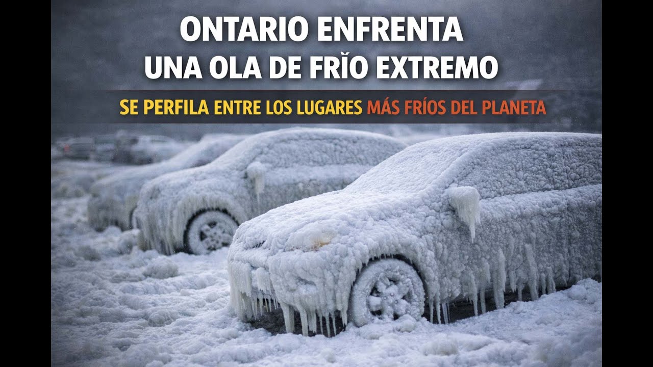 🥶🌏 Ontario enfrenta una ola de frío extremo y se perfila entre los lugares más fríos del planeta ❄️📉