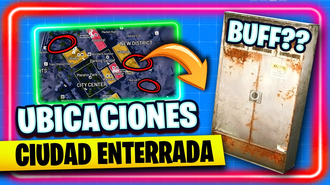 🔓 BUFF SILENCIOSO Brechas Seguridad - TODAS Ubicaciones Ciudad Enterrada | ARC Raiders