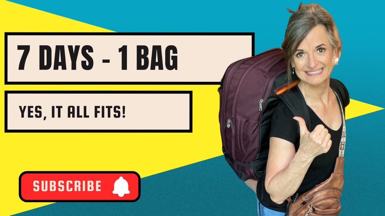 Pack 7 Days in ONE Backpack (Yes, it FITS!)