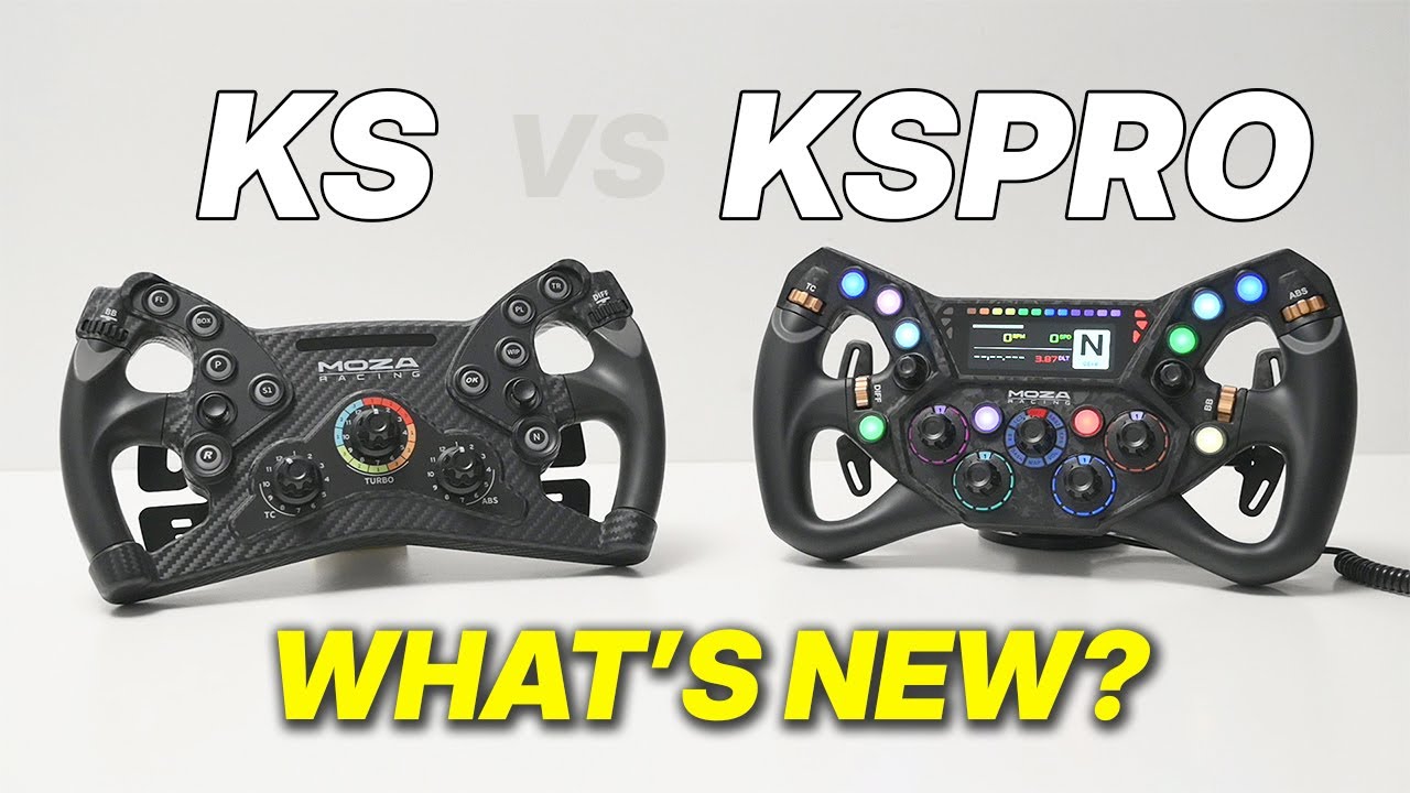 Сравнение руля Moza Racing KS PRO и KS: что нового?