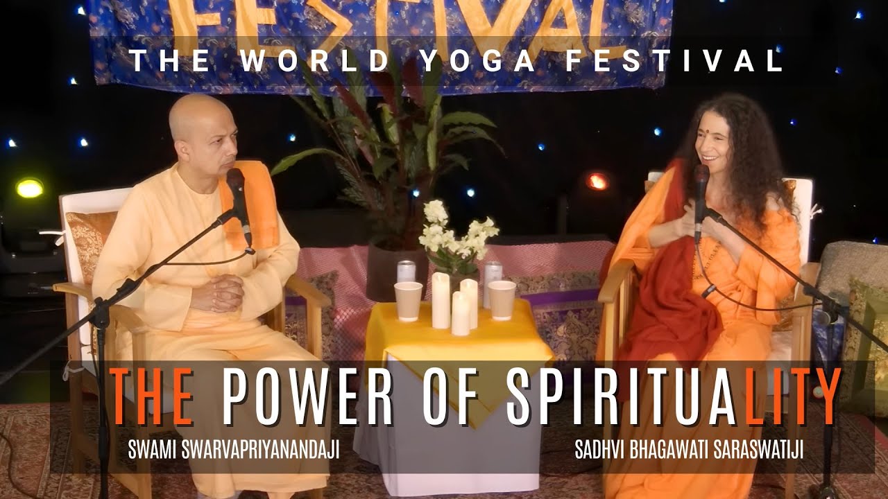 Live From the World Yoga Festival with Sadhviji and Swami Sarvapriyananda
