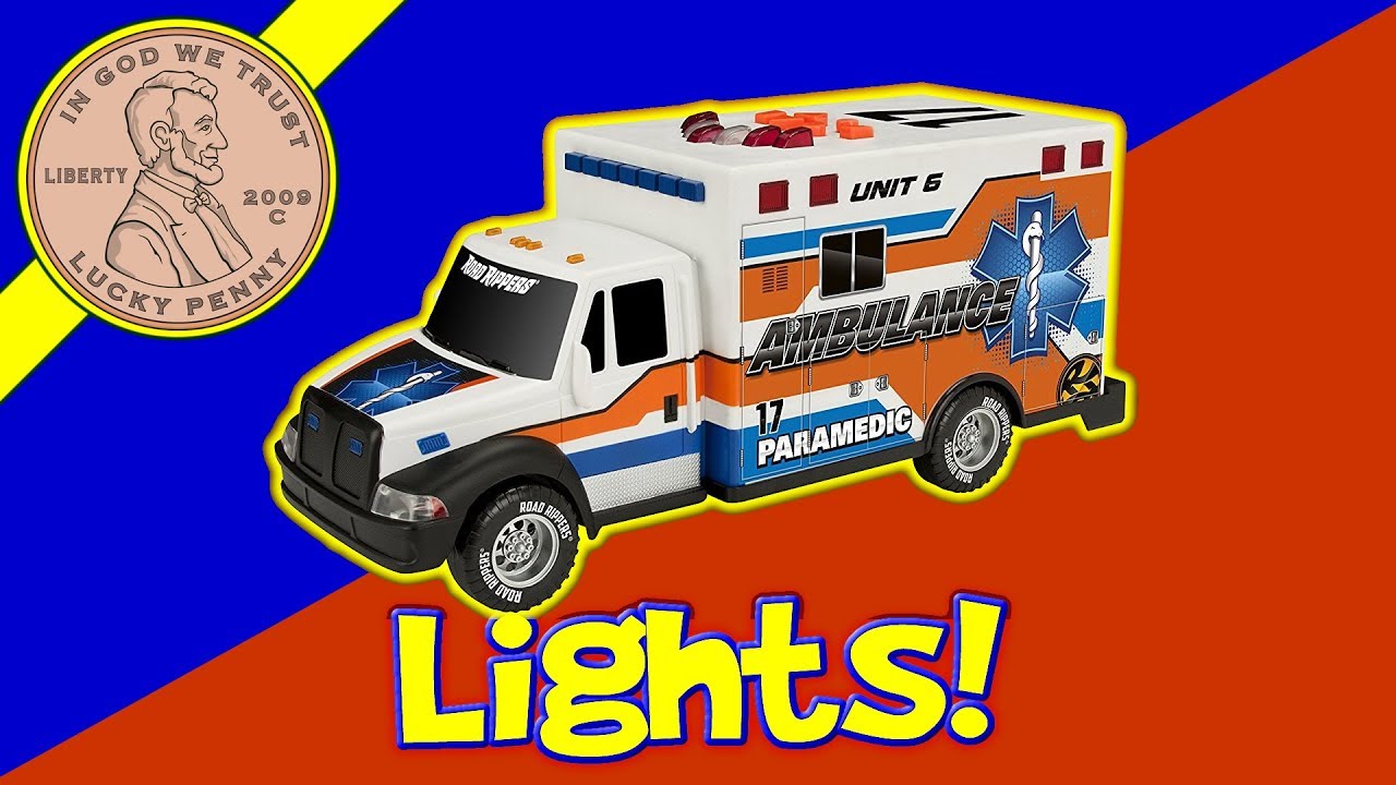Rush And Rescue Lights & Sounds Toy Ambulance Toy State