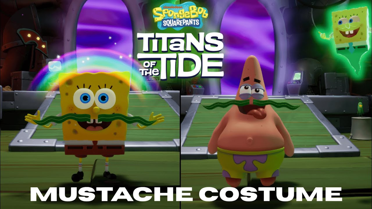 SpongeBob Titans of the Tide - Mustache Costume