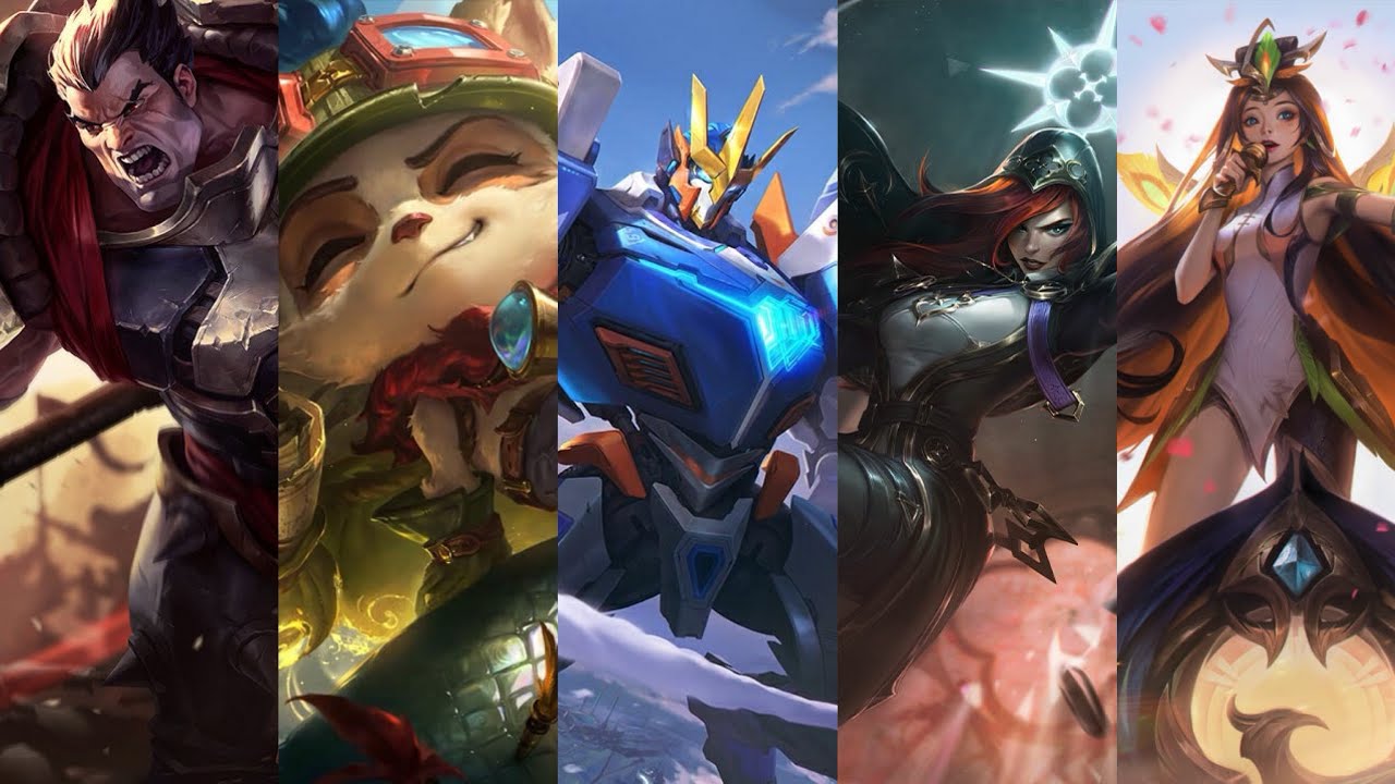 LMHT Summoner Rift (Demacia): Darius, Teemo, Galio, Miss Fortune, Seraphine - 114
