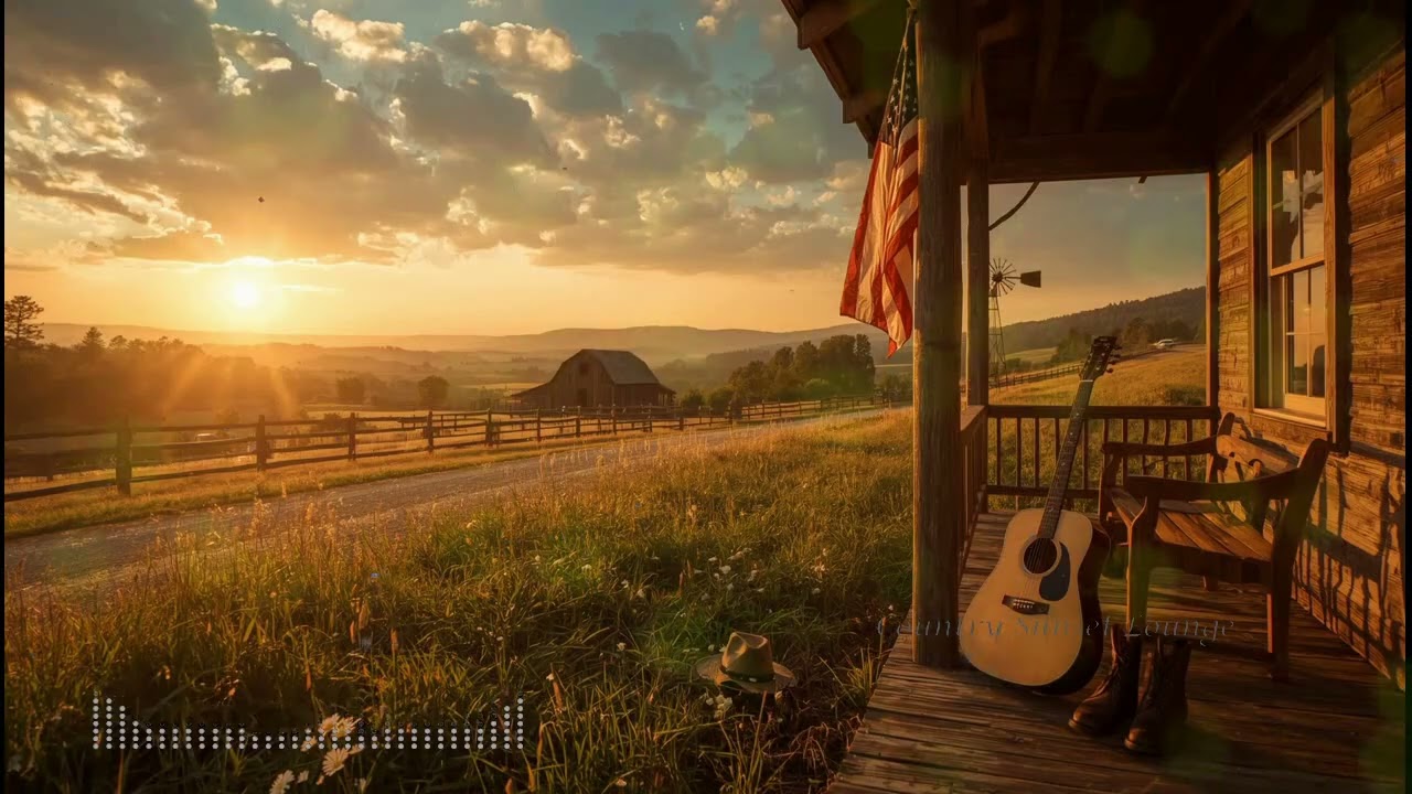 Relaxing Country Music Playlist 🌄 Country Roads, Golden Sunsets & Cozy Campfire Vibes