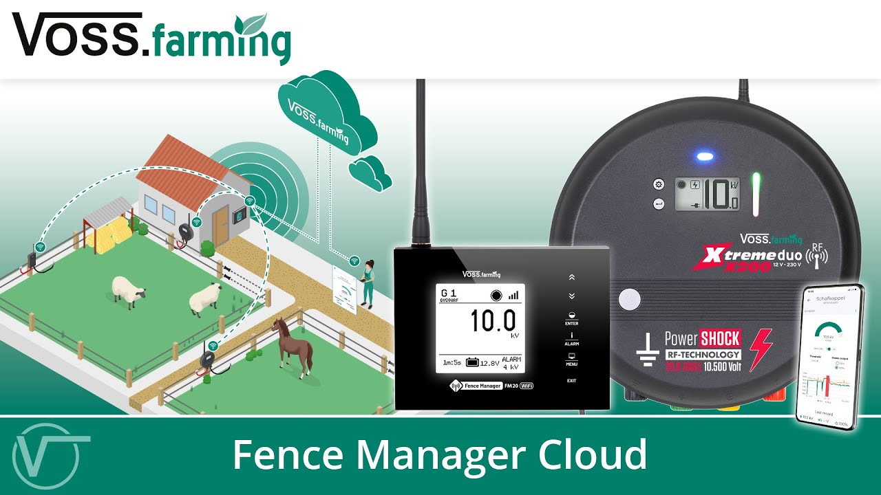How-to: Weidezaunüberwachung per App | VOSS.farming Fence Manager Cloud