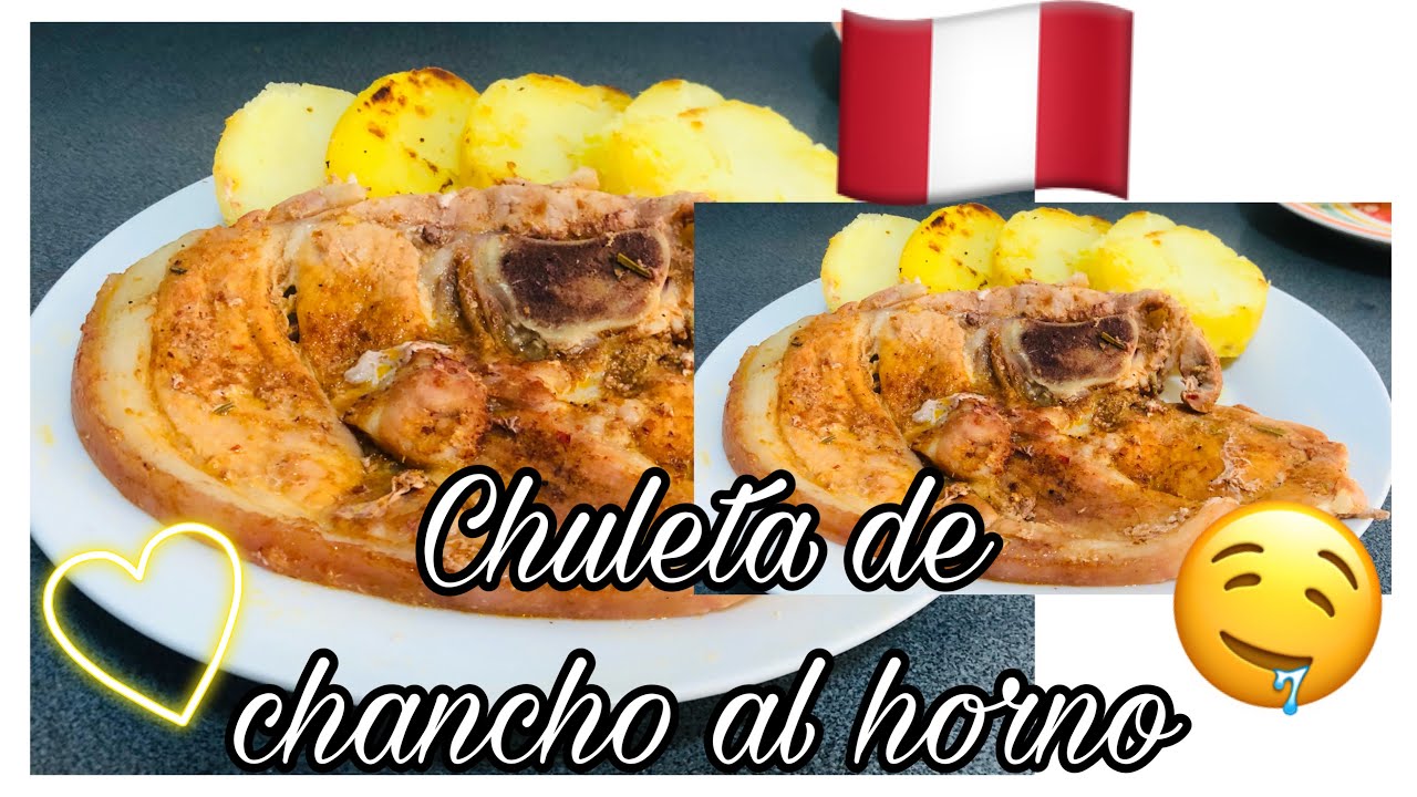 CHULETA DE CHANCHO AL HORNO a mi estilo 🇵🇪 | Receta fácil