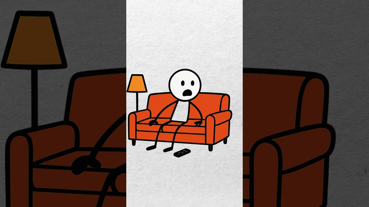 Stick Figure Can’t Find the Remote | Funny Animation 
