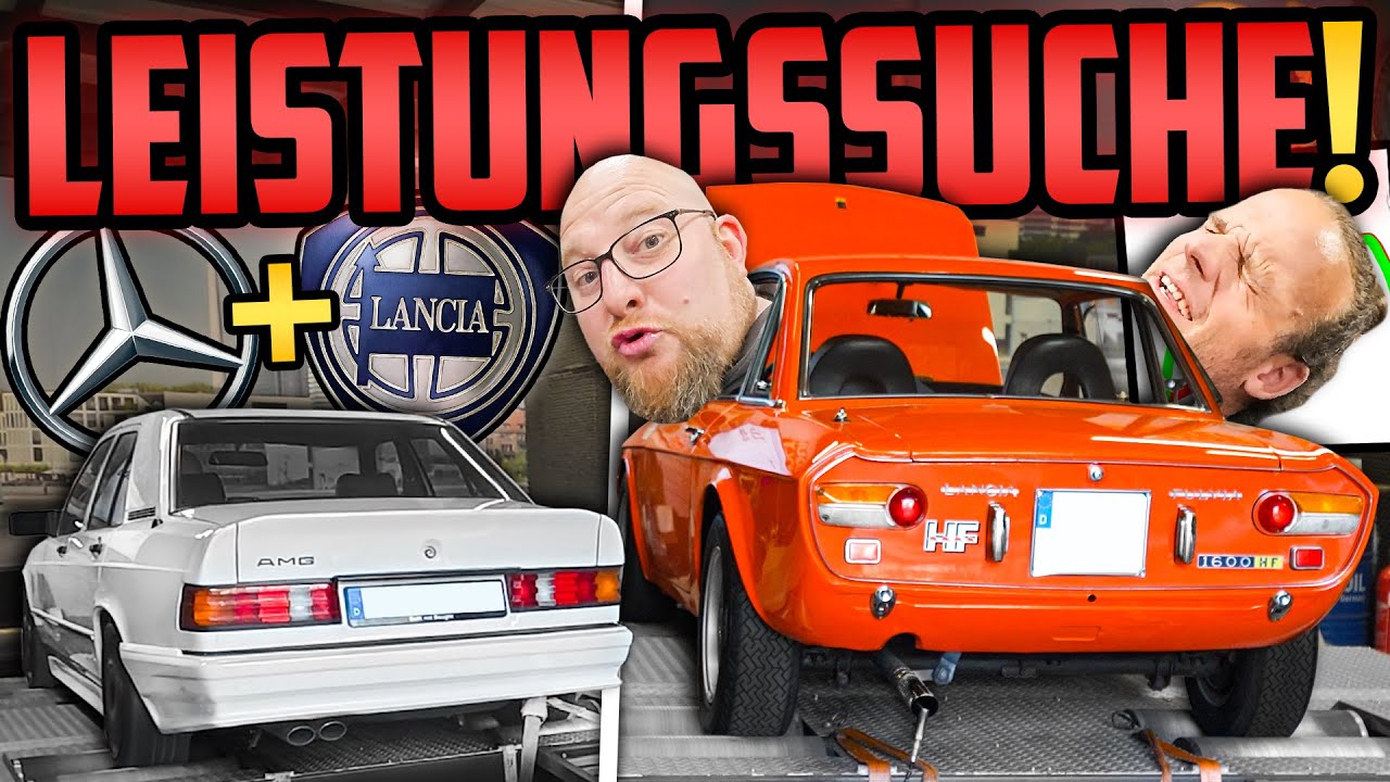 Auf LEISTUNGSSUCHE! - Mercedes 190E 2.3 8V & Lancia Fulvia HF - Marco & Patrick in ihrem ELEMENT!