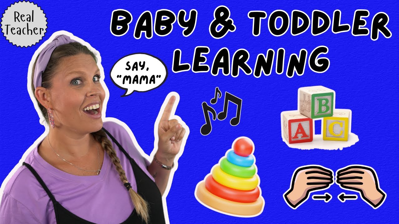 Baby & Toddler Learning Video | First Words, Gestures, Songs & Sign Language | Colors and Counting