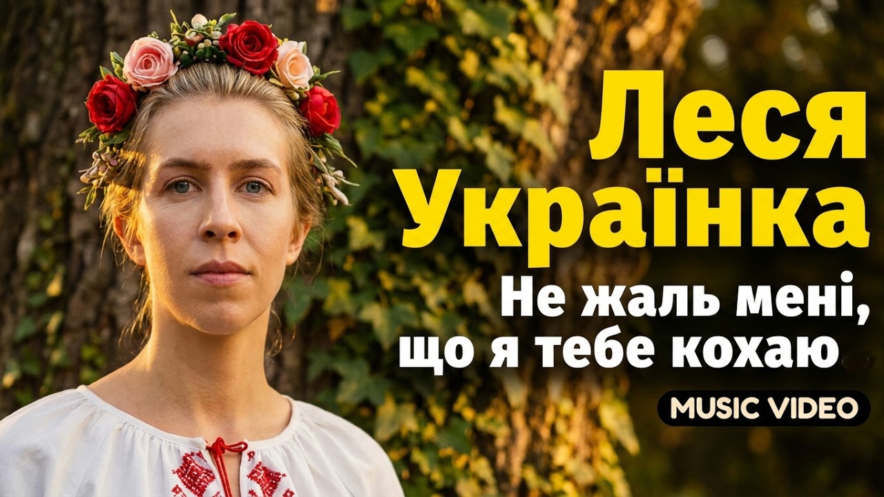 Леся Українка - Не жаль мені, що я тебе кохаю... | Ukrainian folk (AI art)
