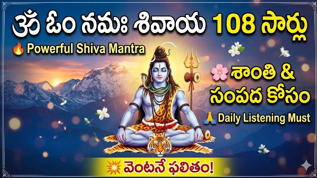 Maha Shivaratri 2026 Night Jagaran | Powerful Shiva Nama Japam | ఓం నమః శివాయ మంత్ర జపం