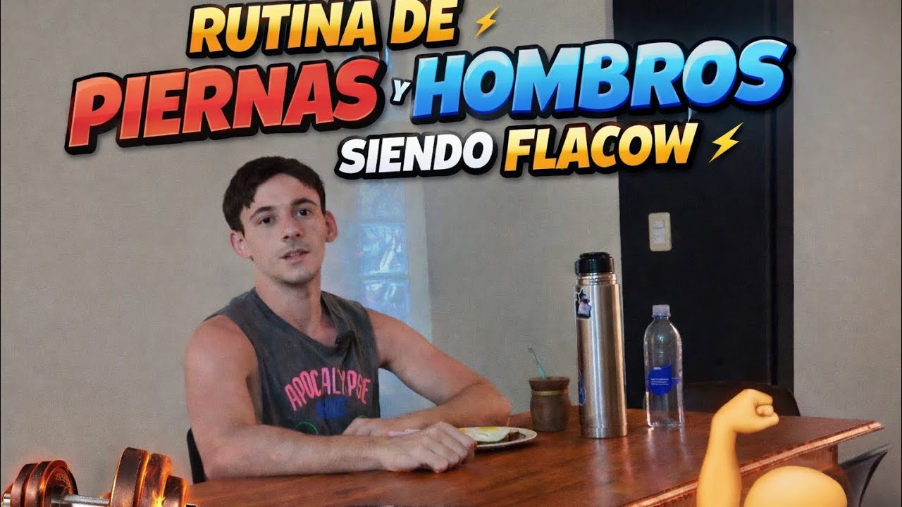 Un flaco en el gym (rutina de hombros y piermas)