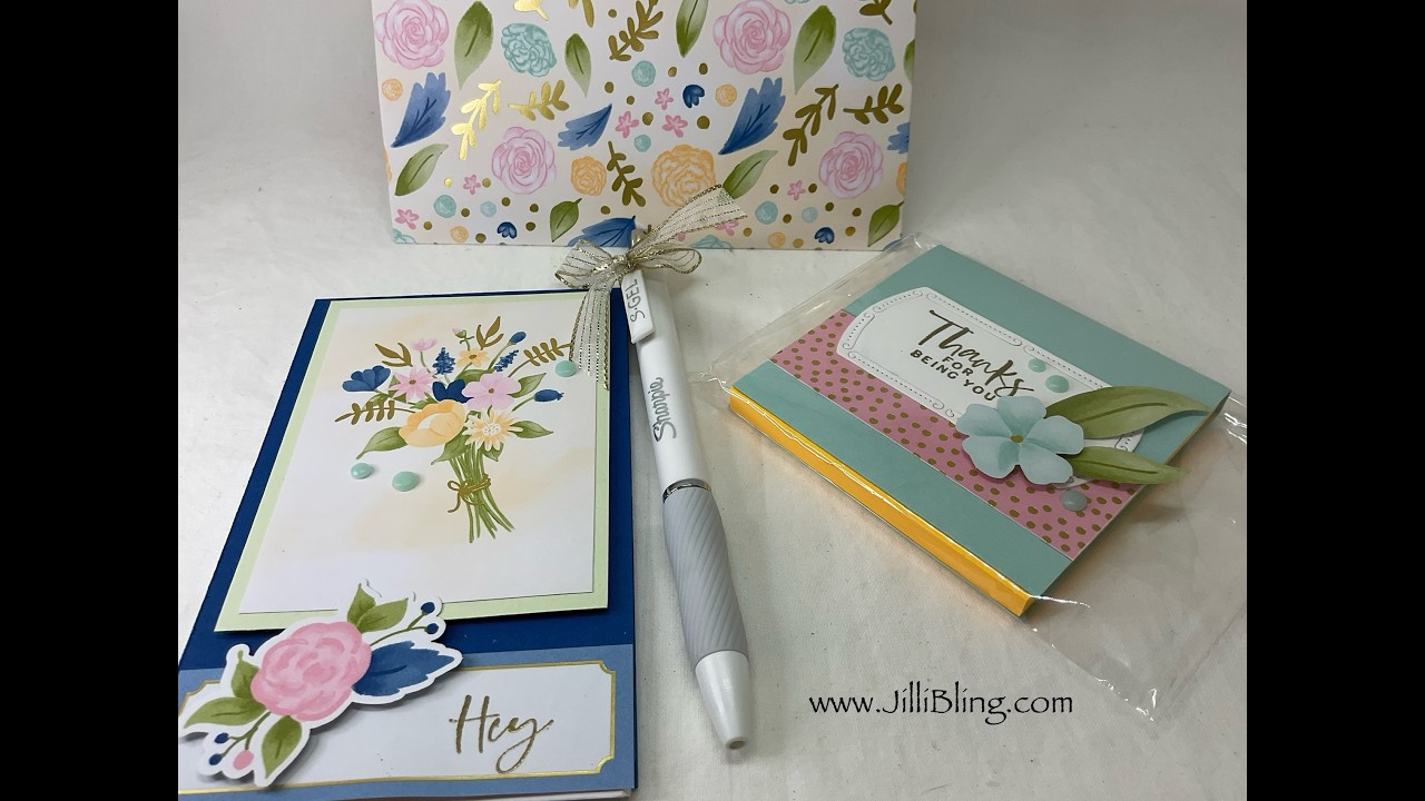 Wildflower Loaded Pocket AND 10 Note Cards Kit (video 1 of 2)