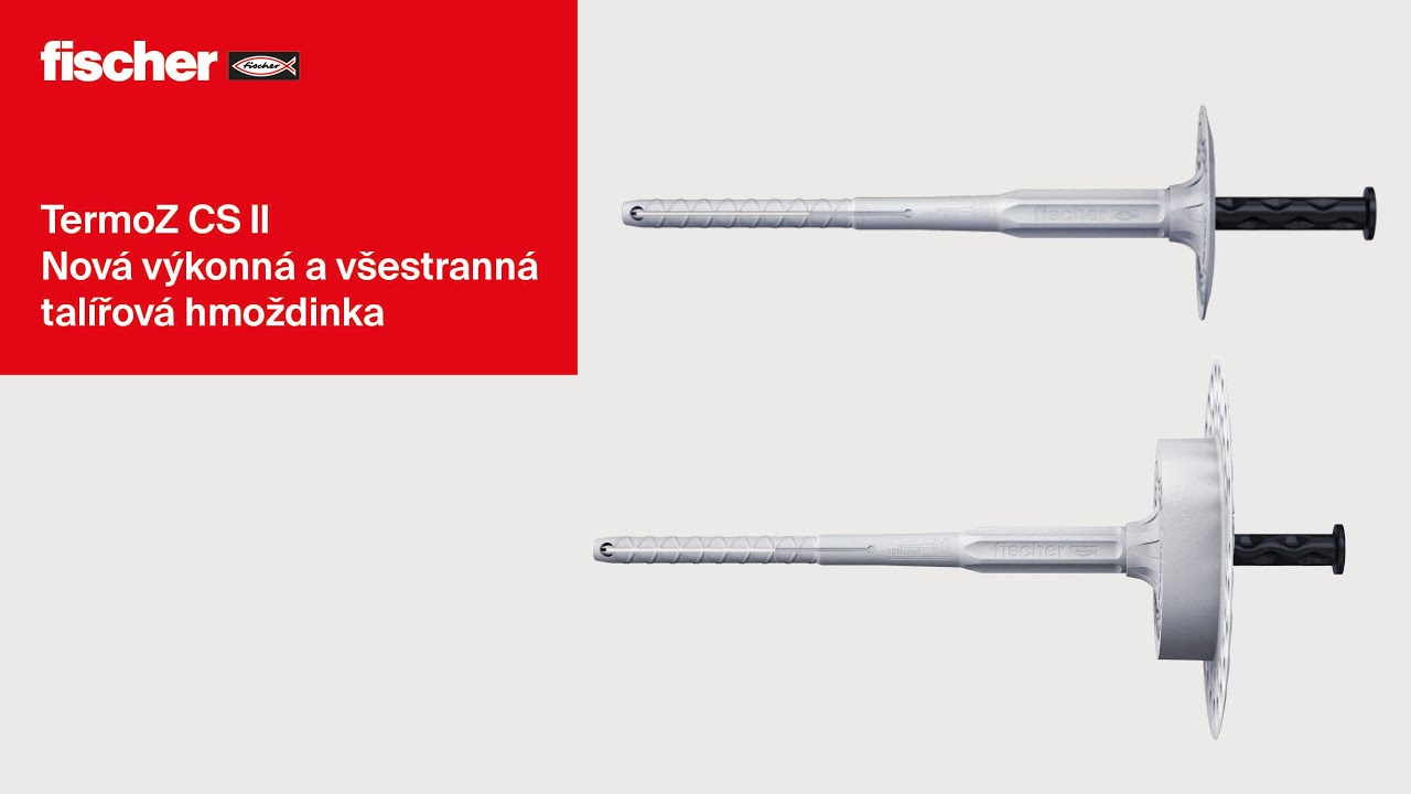 Překvapivě silná nová talířová hmoždinka fischer TermoZ CS II