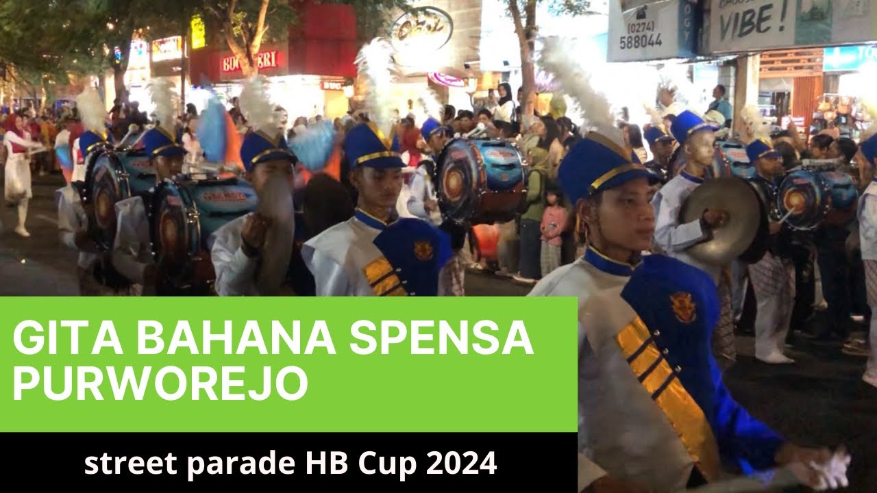 Marching Bad Gita Bahana Spensa SMP N 1 Purworejo Sreet Parade Piala Raja HB Cup 2024