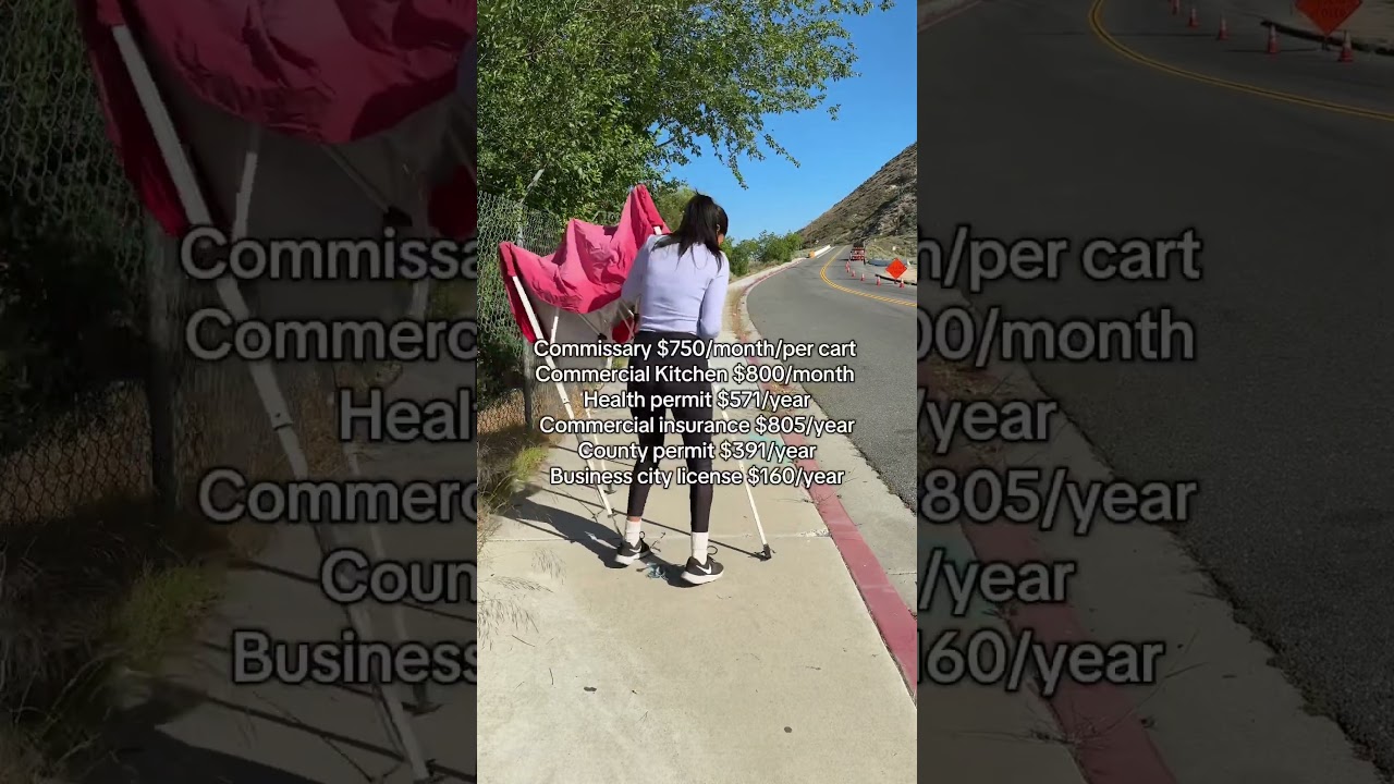 How to open a restaurant business in California with sidewalk food carts on public property