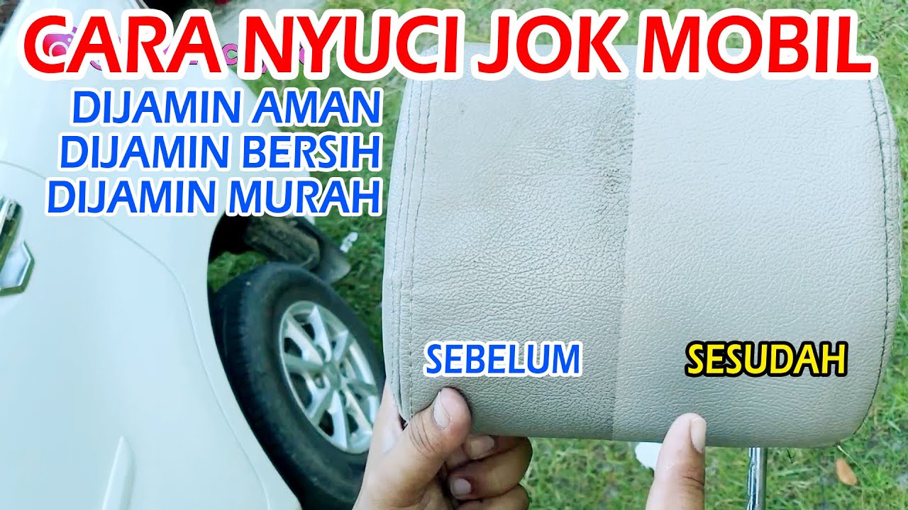 CARA MENCUCI JOK MOBIL BERBAHAN KULIT SINTETIS