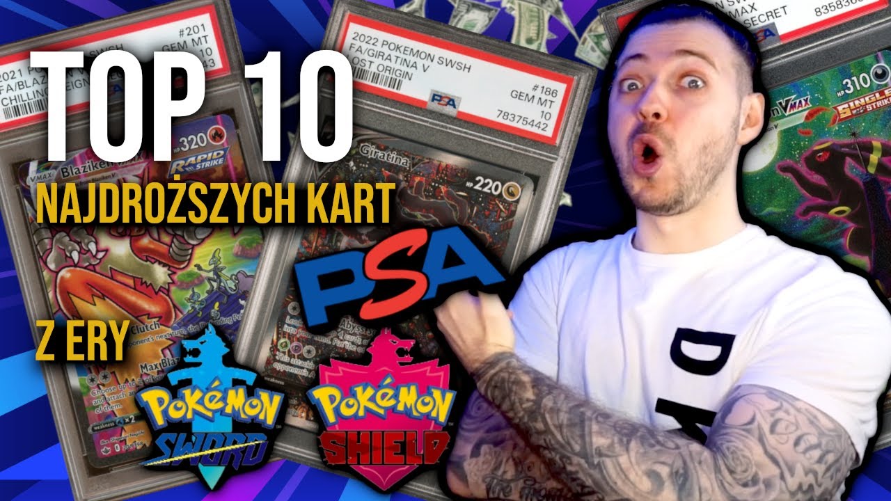 NAJDROŻSZE KARTY POKEMON Z ERY SWORD & SHIELD 🤑