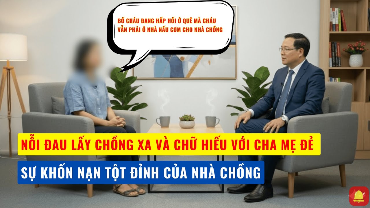 NỖI ĐAU LẤY CHỒNG XA VÀ SỰ BẤT LỰC TRƯỚC CHỮ HIẾU VỚI CHA MẸ ĐẺ - SỰ KHỐN NẠN TỘT ĐỈNH CỦA NHÀ CHỒNG