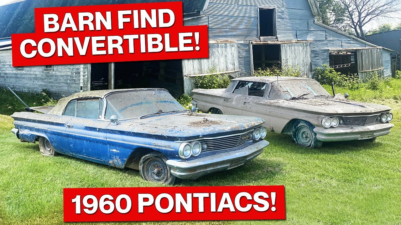 Barn Find Bonneville Convertible! Abandoned 1960 Pontiacs Saved!