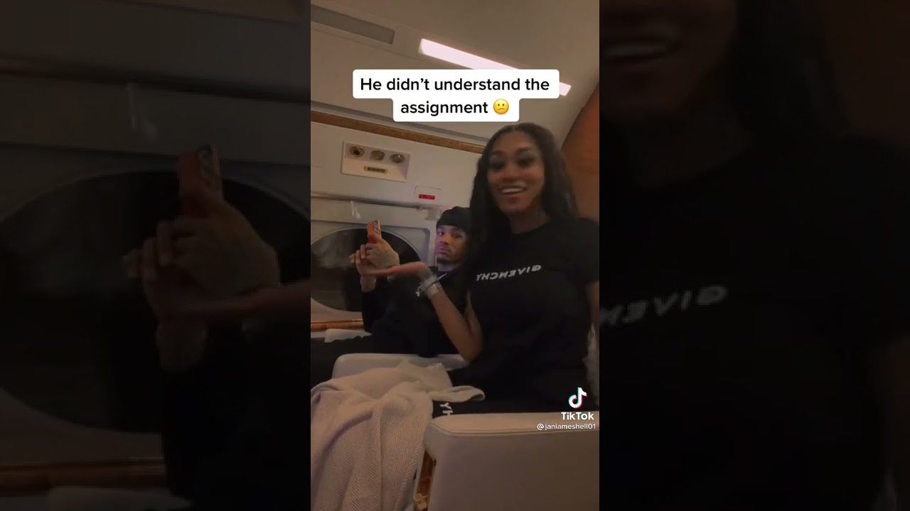 jania meshell and dejounte murray on TikTok Kiss after NBA Youngboy - I Hate Youngboy Drops