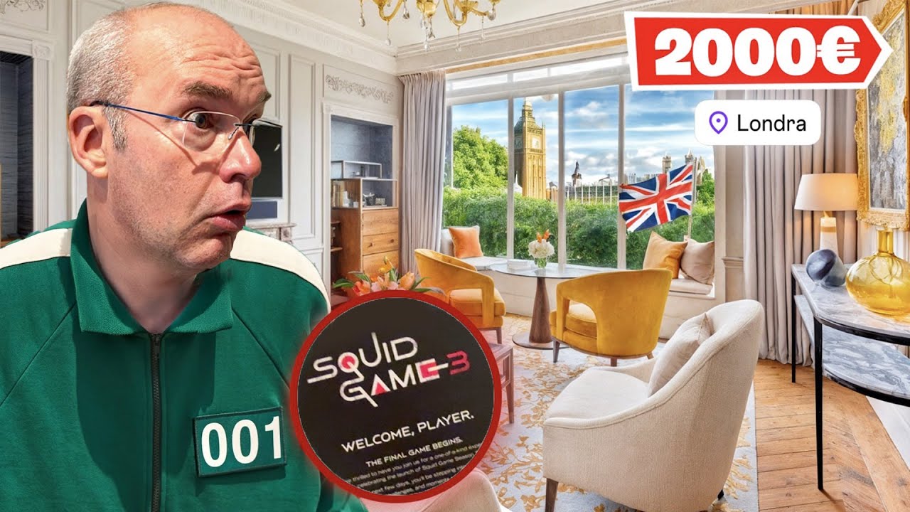 PAPÀ TI REGALO un VIAGGIO a LONDRA nell' HOTEL da 2000 EURO a NOTTE di SQUID GAME!