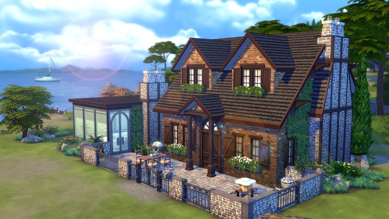 Seaview Cottage ⛵ || The Sims 4 Family Home: Speed Build