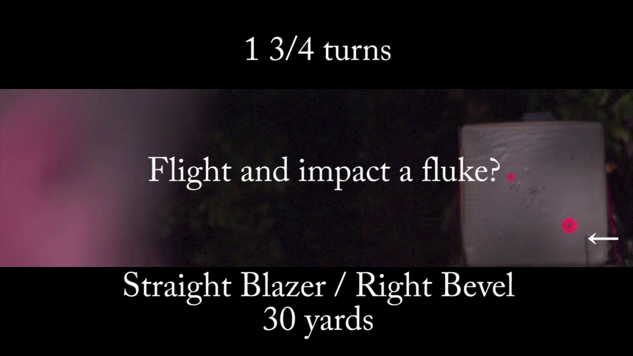 Single Bevel Broadheads vs fletching direction at 30yards