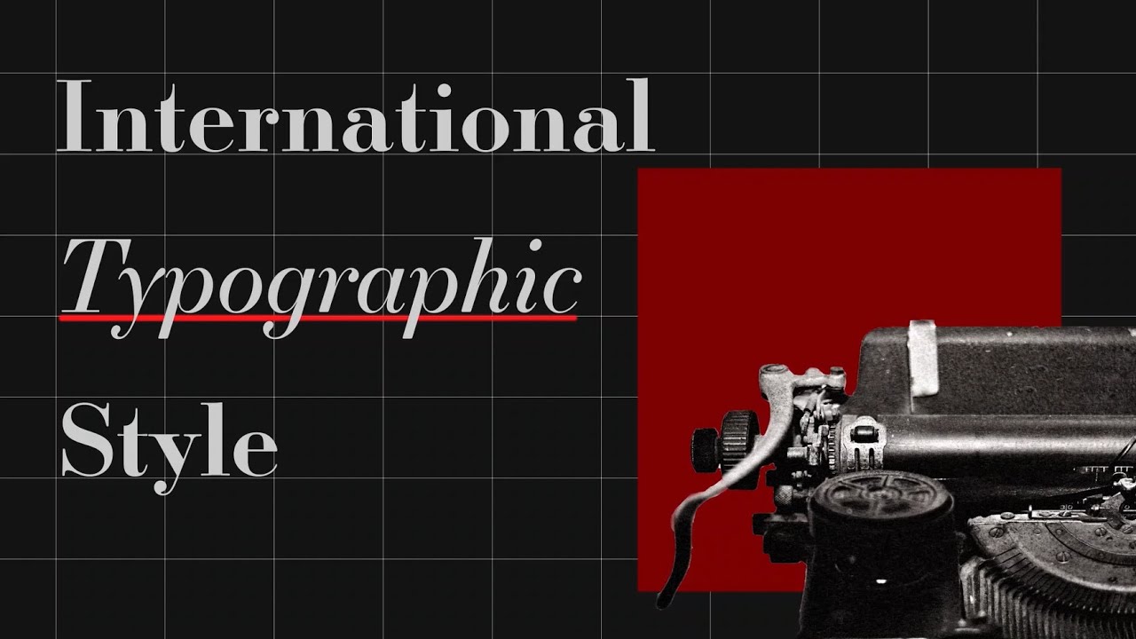 The International Typographic Style