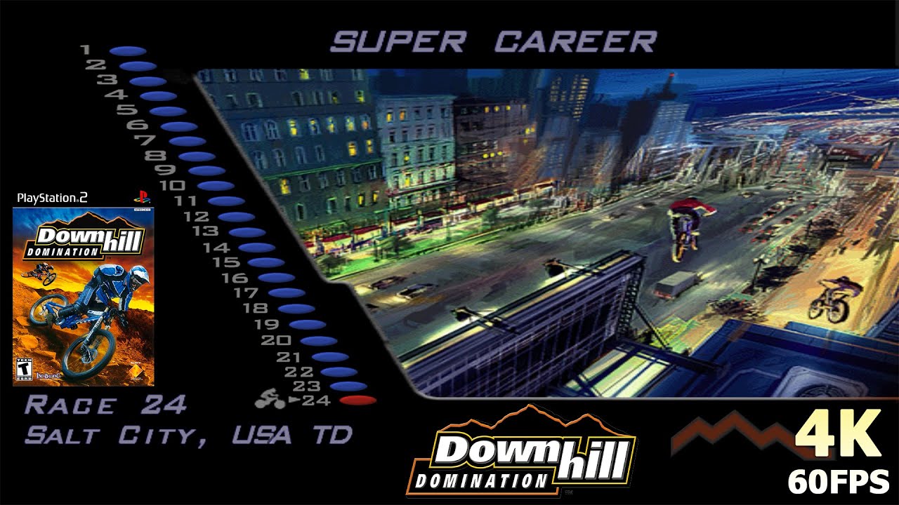 Downhill Domination [4K 60FPS] PS2 PCSX2 | Super Career Playthrough | Best Mountain Bike Game Ever