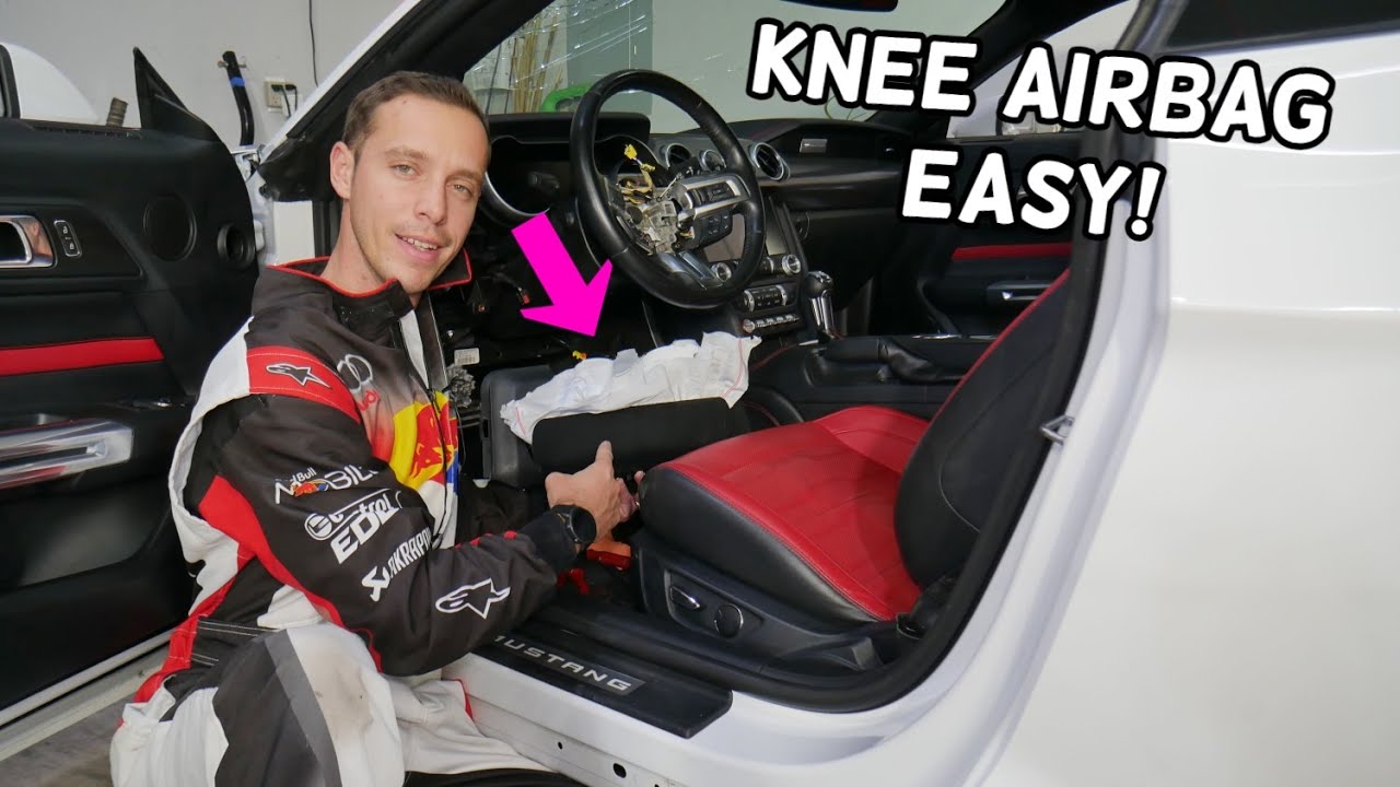 FORD MUSTANG KNEE AIRBAG REMOVAL REPLACEMENT, FEET AIRBAG, FOOT AIR BAG