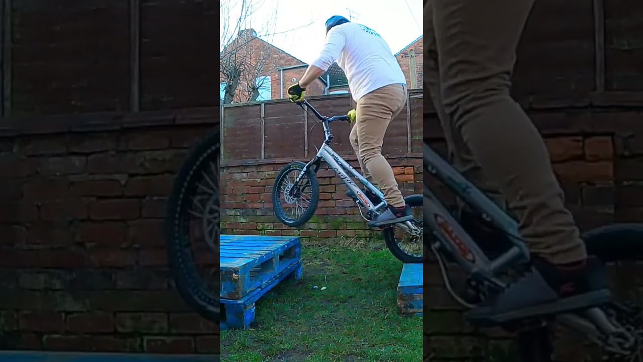 Nose pivot off | Back hop | Gap Fail | Bike Trials | Bike | Back Yard Trials
