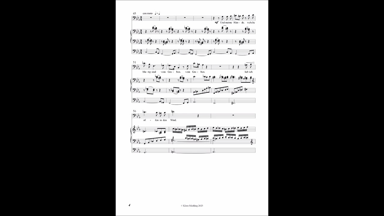 Klaus Miehling: In tiefen Nächten (Rainer Maria Rilke), op. 393a