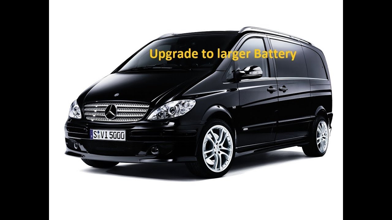 Mercedes W639 Vito van Viano снять аккумулятор, обновить, заменить аккумулятор