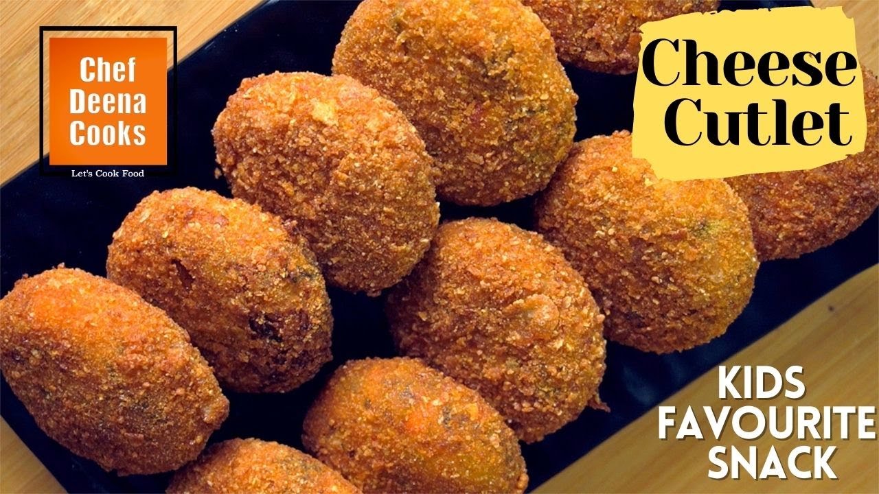 How to Make Cheese Cutlet | Crispy Cheese Cutlet | Kids Snack Recipe | CDC 17 | Chef Deena Cooks